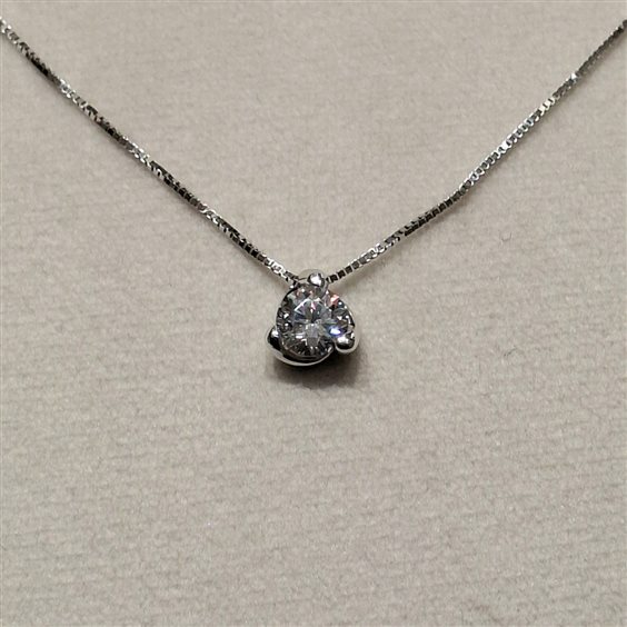 Collana Fanton Gioielli Donna COLLANE ORO in Oro bianco Cubic Zirconia COOR-276-52 - COOR-276-52